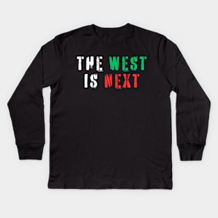 THE WEST IS NEXT, Support Israel Kids Long Sleeve T-Shirt